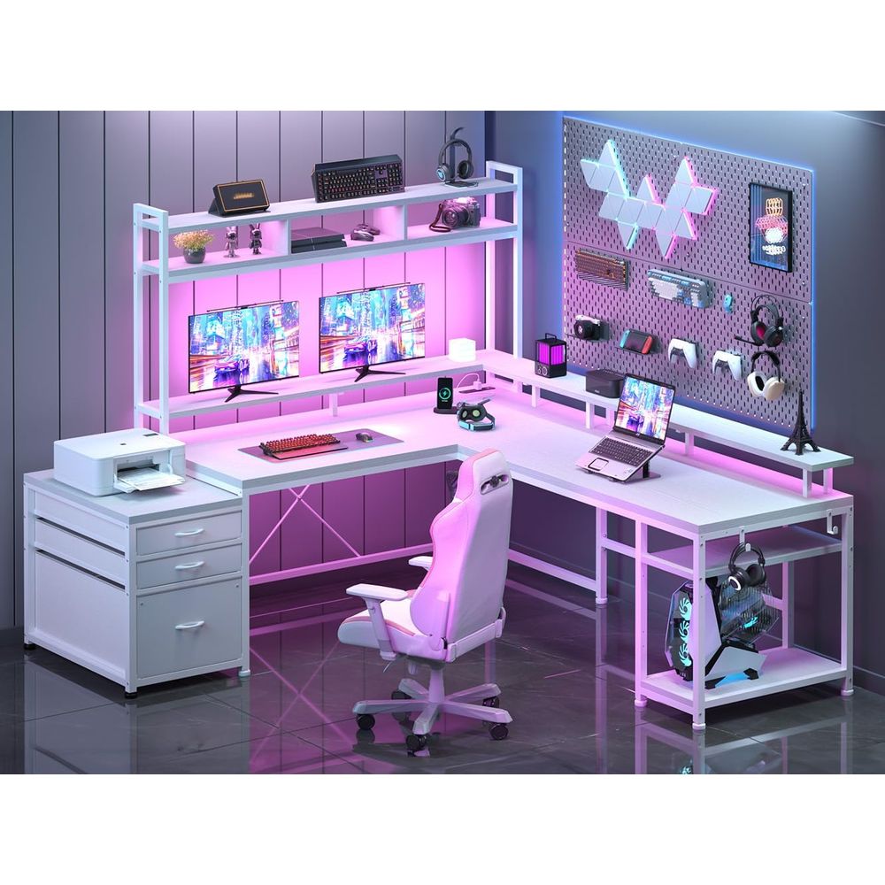 Desk Setup L Shaped - Escritorio en Forma de L de