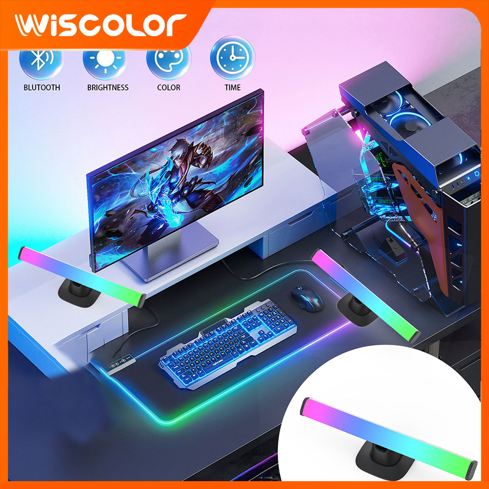 Desk Setup With Tv - Barra de luces LED RGB con