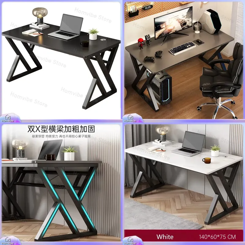 Desk Setup L Shaped - Escritorio de Computadora Moderno y Minimalista
