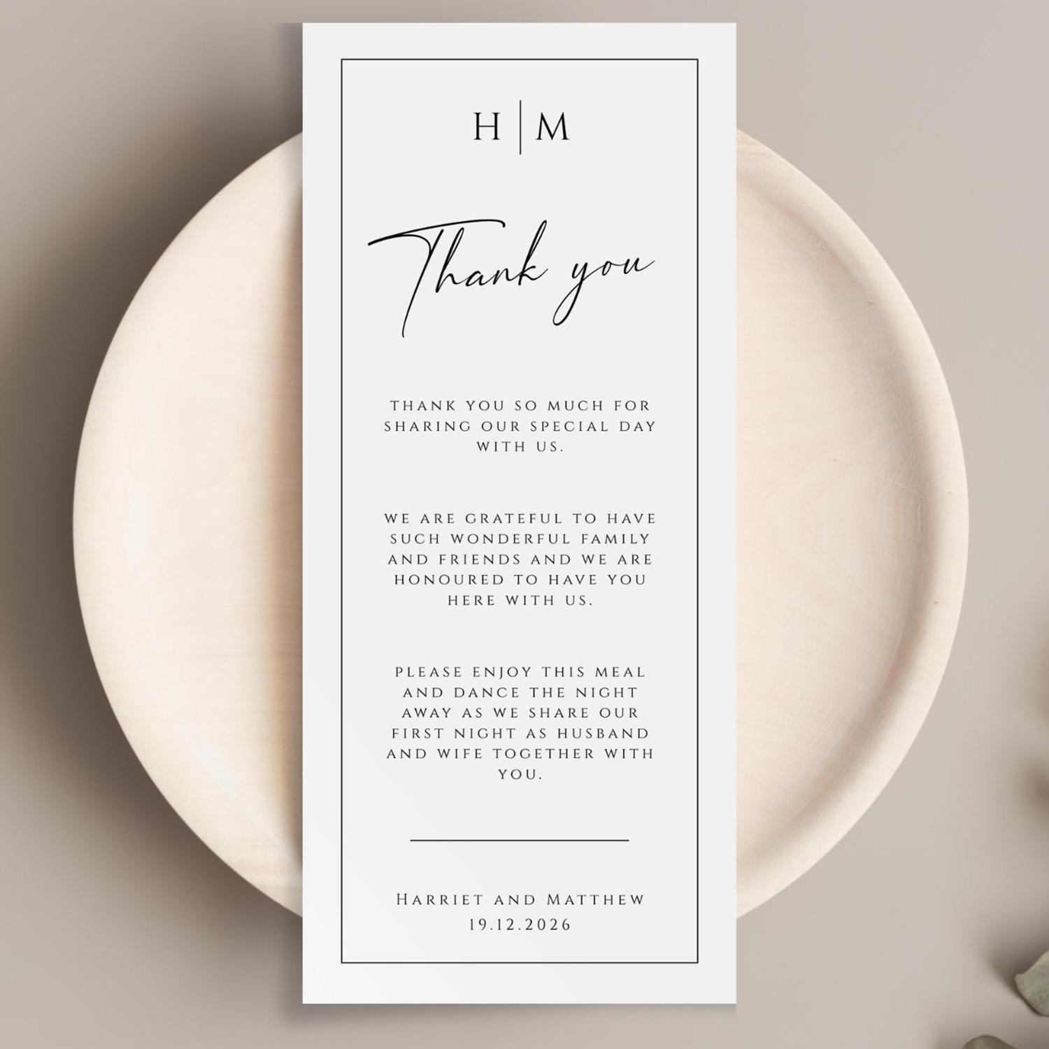 Desk Setup Minimalist - Tarjeta de mesa personalizada, decoración de