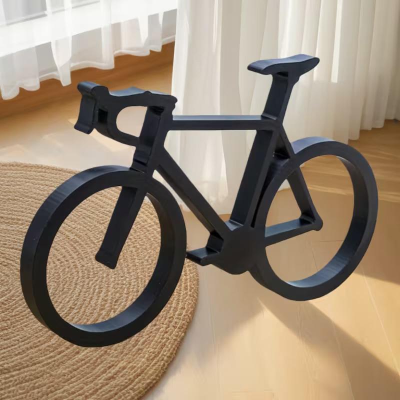 Desk Setup Minimalist - Escultura de Bicicleta Impresa en 3D,