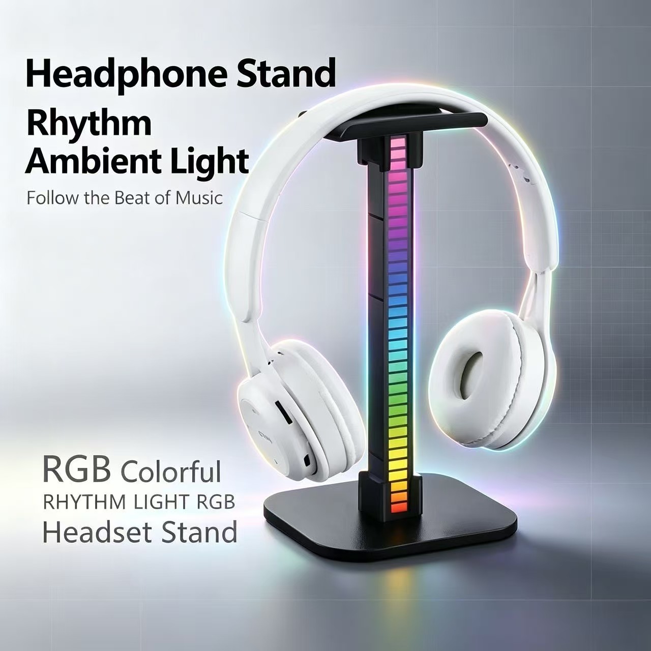 Desk Setup Lamp - Soporte para Auriculares de Juego USB