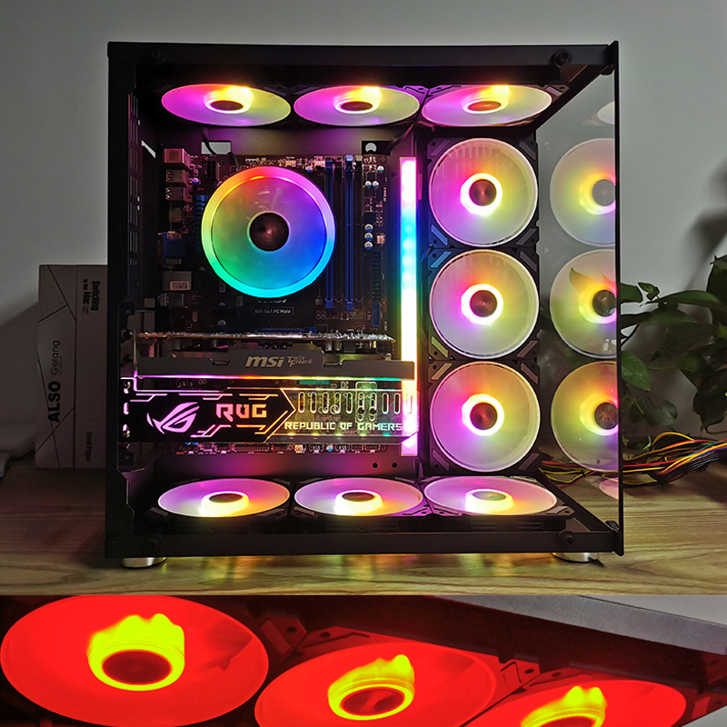 Ventilador de caja ARGB de 120 - Desk Setup Lamp reseña y precio